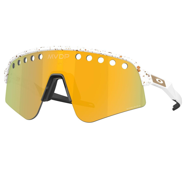 Oakley Sutro Lite Sweep Red/Gold Splatter/Prizm 24K Glasögon i gruppen Tillbehör / Glasögon hos CykelCity (55506)